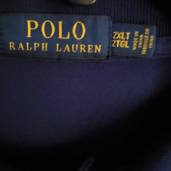Ralph Lauren Men's shirt navy blue short sleeve 100% cotton size 2X. - Picture 9 of 12